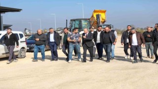 Başkan Özlüden çalışmalara yakın markaj