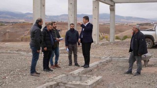 Başkan Tutdere, kesimhane ve hayvan pazarı inşaat çalışmalarını yerinde inceledi