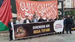 Batmanda sivil toplum kuruluşlarından Aksa Tufanı harekâtına destek