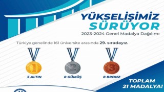 Bayburt Üniversitesinin üniversite sporlarındaki yükselişi 21 yeni madalyayla sürdü