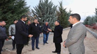 Belediye Başkanı Arı, üstyapı çalışmalarını yerinde inceledi