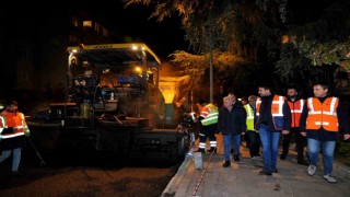 Beşiktaşta yol bakım ve onarım çalışmaları devam ediyor