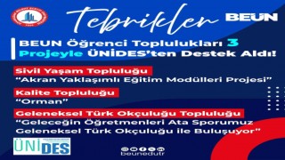 BEUN Öğrenci Toplulukları 3 Projeyle ÜNİDESten destek aldı