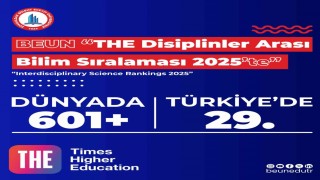 BEUN, THE 2025 yılı disiplinler arası bilim sıralamasında dünyanın eni iyi üniversiteleri arasında yer aldı