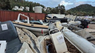 Bodrumda operasyonlarda ele geçirilen deniz taşıtları ihaleyle satıldı