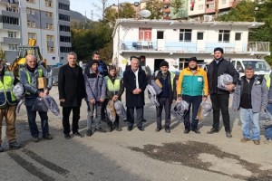 Borçka Belediyesi’nden Çalışanlarına Kışa Özel İş Güvenliği Önlemleri