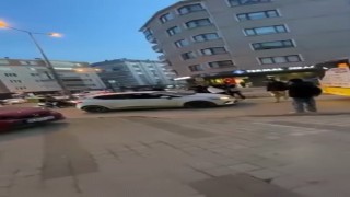 Bursada yol verme kavgası kamerada