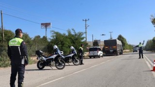 Çankırıda 72 araç trafikten men edildi