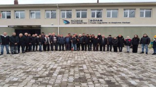 Çaycumalı fındık üreticilerine Düzcede teknik gezi