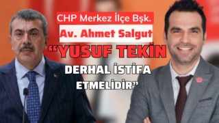 CHP'li Ahmet Salgut’tan Bakan Yusuf Tekin’e İstifa Çağrısı