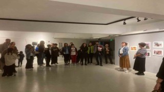 Çocuk sanatçıların eserleri Teneffüste sergileniyor