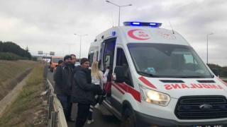 Çorluda trafik kazası: 2 yaralı