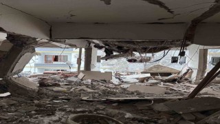 Çorumda patlamanın yaşandığı ev görüntülendi