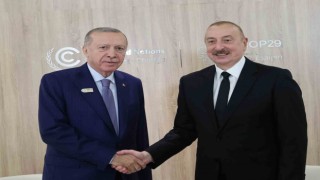 Cumhurbaşkanı Erdoğan, Azerbaycan Cumhurbaşkanı Aliyev ile görüştü