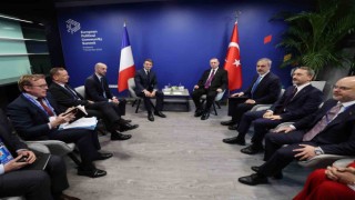 Cumhurbaşkanı Erdoğan, Fransa Cumhurbaşkanı Macron ile görüştü