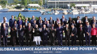 Cumhurbaşkanı Erdoğan, G20 lideriyle aile fotoğrafı çekildi