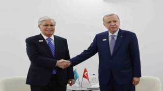 Cumhurbaşkanı Erdoğan, Kazakistan Cumhurbaşkanı Tokayev ile görüştü