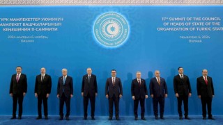 Cumhurbaşkanı Erdoğan, TDT Zirvesi aile fotoğrafı çekimine katıldı