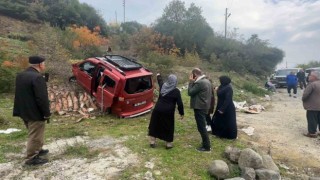 Dedesinin ticari aracını kaçıran çocuk şarampole uçarak hastanelik oldu