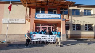 Denetimli serbestlik hükümlüleri eğitime destek amaçlı okullarda temizlik ve onarım çalışması yaptılar