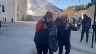 Derecikte deprem ve yangın tatbikatı