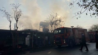 Diyarbakırda bir kafe alevlere böyle teslim oldu