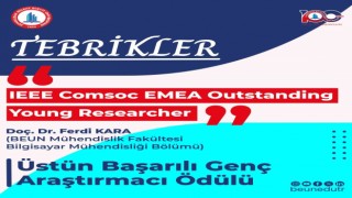 Doç. Dr. Ferdi Karaya IEEEden “Üstün Başarılı Genç Araştırmacı Ödülü”
