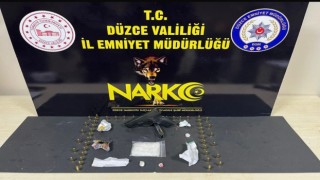 Düzcede polisten uyuşturucu operasyonu