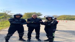 Edirnede Motosikletli Trafik Polis Timleri eğitimlerini başarıyla tamamladı