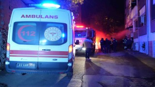 Edirnede yangın paniği: Vatandaşlar mahsur kaldı