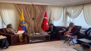 Ekvador Büyükelçisi ve SANKON toplantısında Türkiye-Ekvador Ekonomik ve ticari ilişkileri konuşuldu