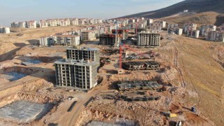 Elazığda 608 konutun yapımı hızla devam ediyor