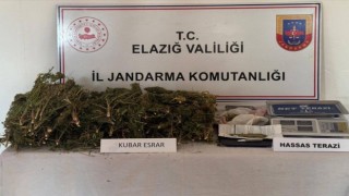 Elazığda evde 3 kilo 200 gram esrar ele geçirildi: 1 gözaltı