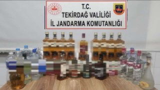 Ergenede 50 litre kaçak içki ele geçirildi