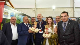 Eski Bakan Soylu, İstanbulda vatandaşlara Taşköprü sarımsağı dağıttı