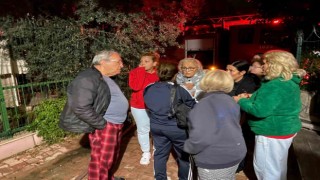 Evi yanan yaşlı kadın, canını zor kurtardı