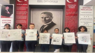 Gaziantep Kolej Vakfında Canlı Performans resim yarışması