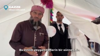 Gazzede hain saldırıların gölgesinde umutlandıran düğün