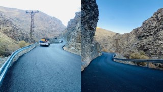 Hakkarideki tehlikeli yollara çelik bariyerli önlem