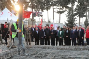 Hatay'da Kızılay tarafından yaptırılan ana okulunun temeli atıldı