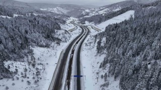 Ilgaz Dağında kar kalınlığı 30 santimetreye ulaştı