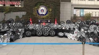 İstanbulda 30 milyon liralık kaçakçılık operasyonu: Yüzlerce tekerlek ve jant ele geçirildi
