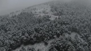 İstanbulda kar yağışı havadan görüntülendi