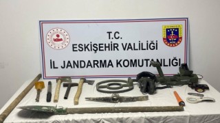 Kaçak kazıya jandarmadan suçüstü