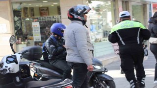 Kapalı caddeye motosikletle girenlere ceza yağdı