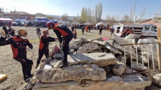 Karamanda düzenlenen yerel saha tatbikatı gerçeğini aratmadı