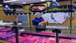 Kasap ve et reyonlarında denetim yapıldı