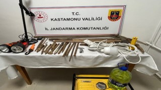 Kastamonuda define avcıları suçüstü yakalandı