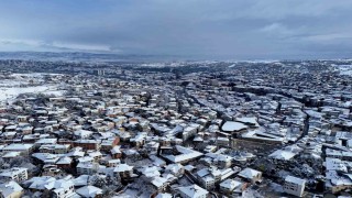 Kastamonuda mest eden kar manzaraları