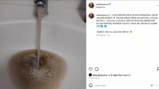 Kastamonuda musluklardan çamurlu su akmasına tepki